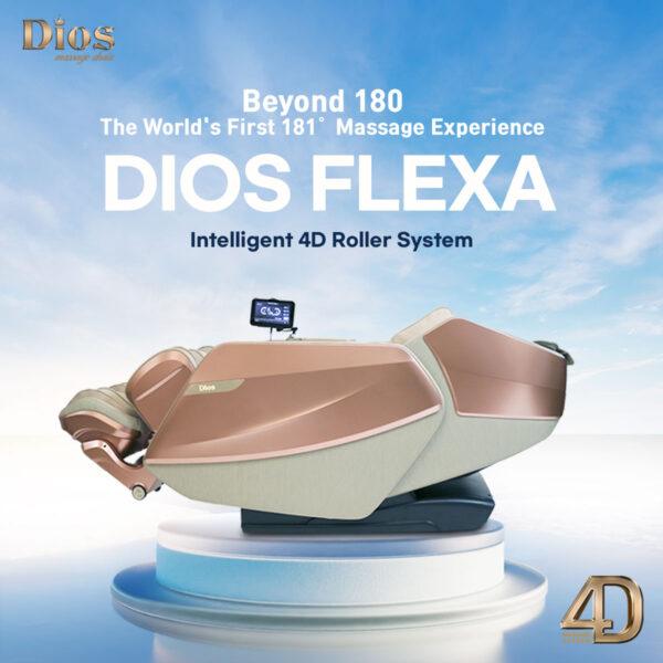 [2nd Batch] [Pre-Order: Ships 04-30-2026] Dios Flexa – World’s First 181° Full-Body Hyper-Extension Stretching Chair | Industry's Longest 56" SL-Track, 6-Level 4D Rollers & First-Ever 4-Step Precision Ankle Massage